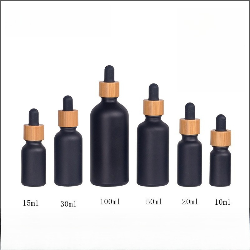 Juice Bottle Dropper - 2/5/10 قطعة 5/10/15/20/30/50/100 مللي ماتي الأسود