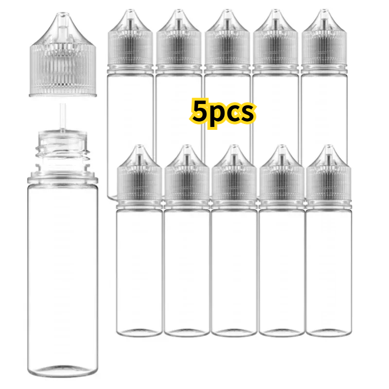 Juice Bottle Dropper - 5 قطعة 30 مللي-120 مللي PET