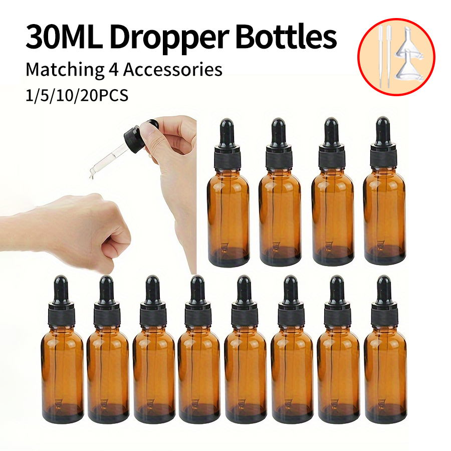 5/10/20 قطعة + 4 ملحقات 30 مل  - مراجعة Juice Bottle Dropper وسعره