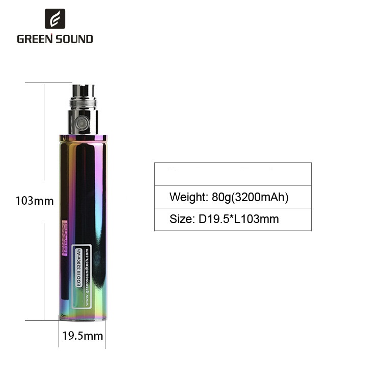 بطارية GS Ego 3 III بسعة 3200  - مراجعة Vape Accessory وسعره