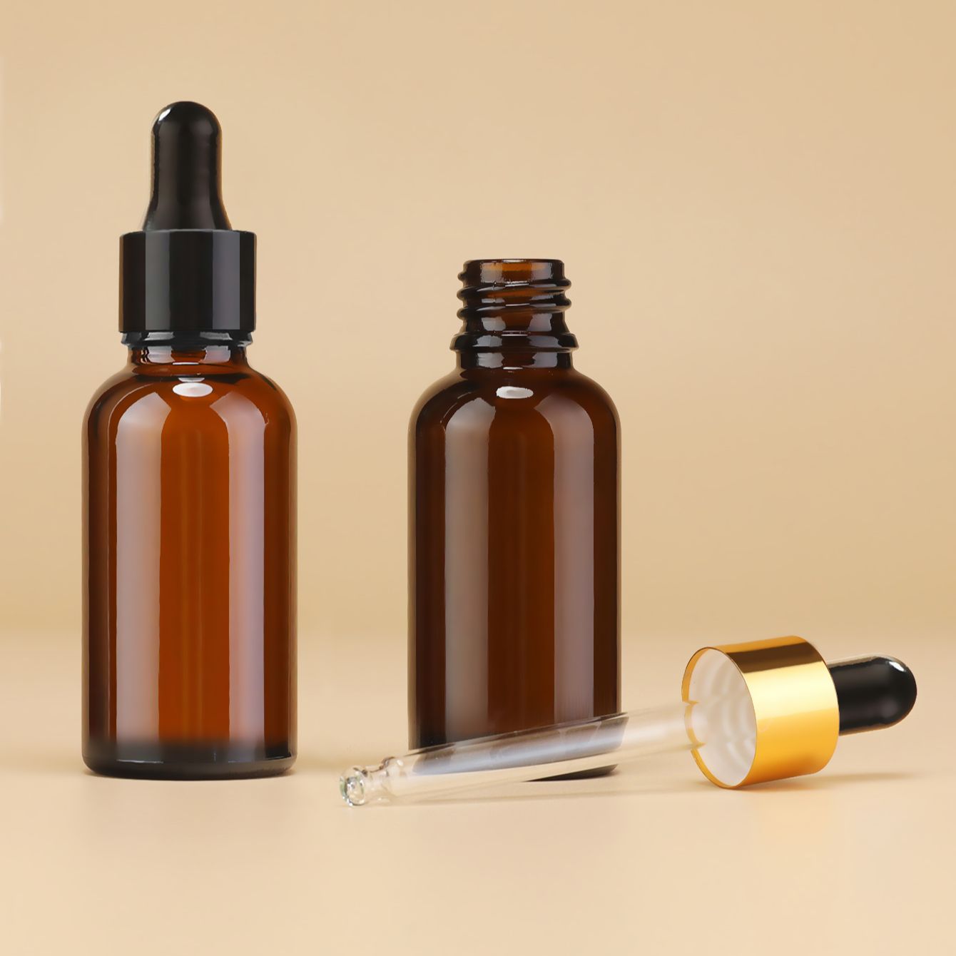 زجاجة قطارة زجاجية كهرمانية 30 - مراجعة Juice Bottle Dropper وسعره