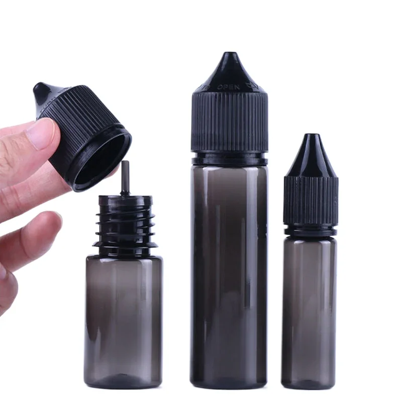 زجاجات بلاستيكية سوداء فارغة ف - مراجعة Juice Bottle Dropper وسعره