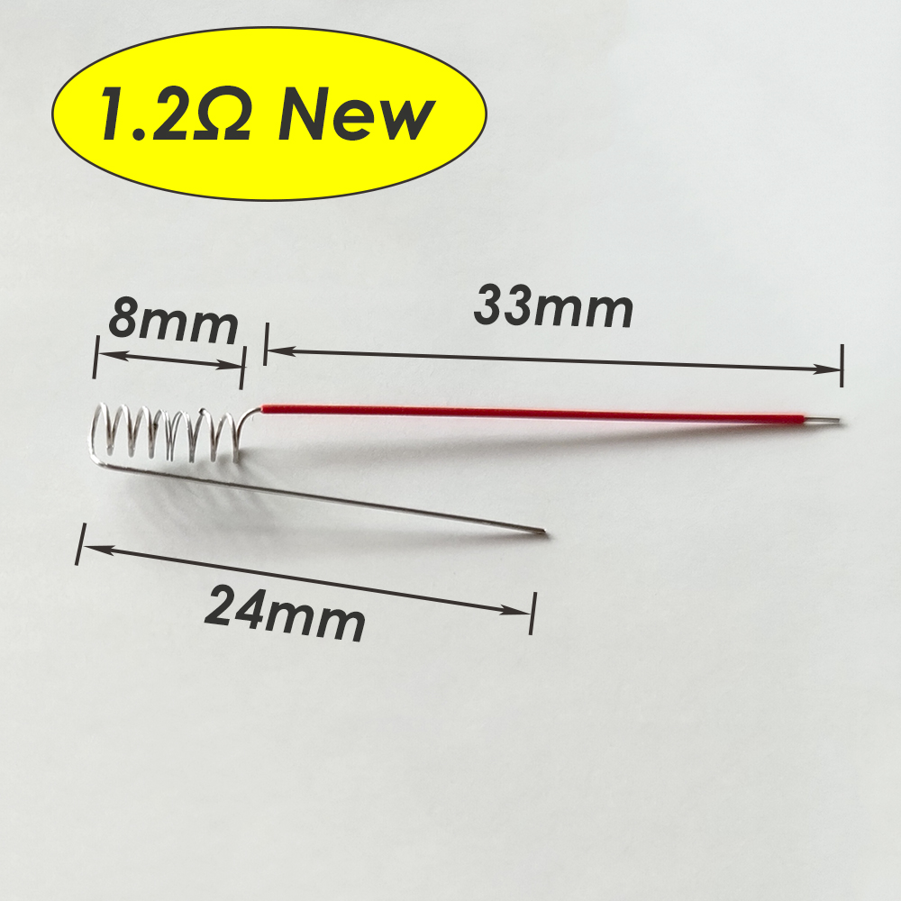 50/100 قطعة المقاومة A1 1.2ohm - مراجعة Coil Building Kit وسعره