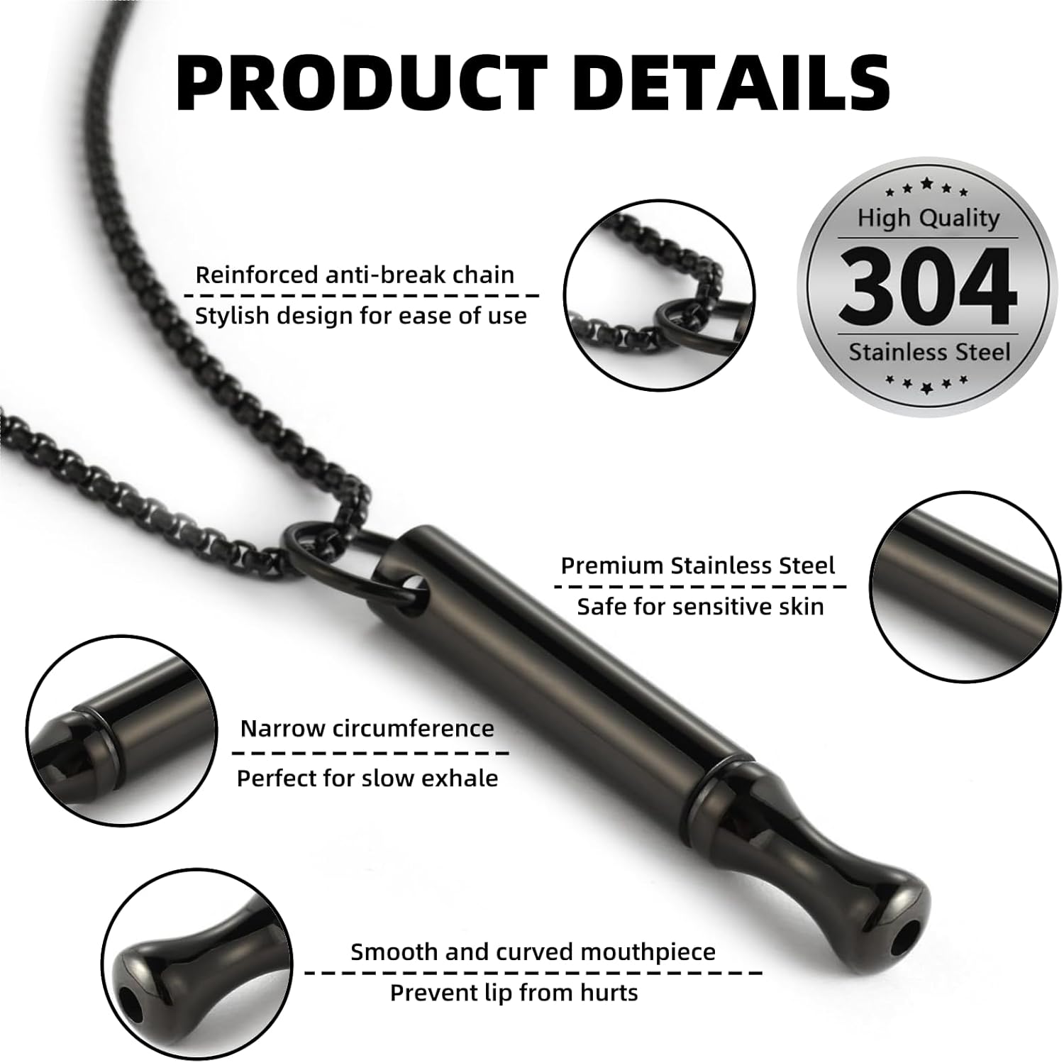 التيتانيوم الصلب التنفس قلادة  - مراجعة Vape Accessory وسعره