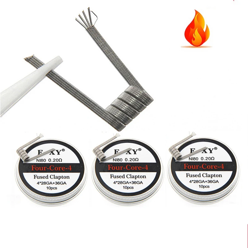 10 قطعة/صندوق Ni80 لفائف مسبقة - مراجعة Coil Building Kit وسعره